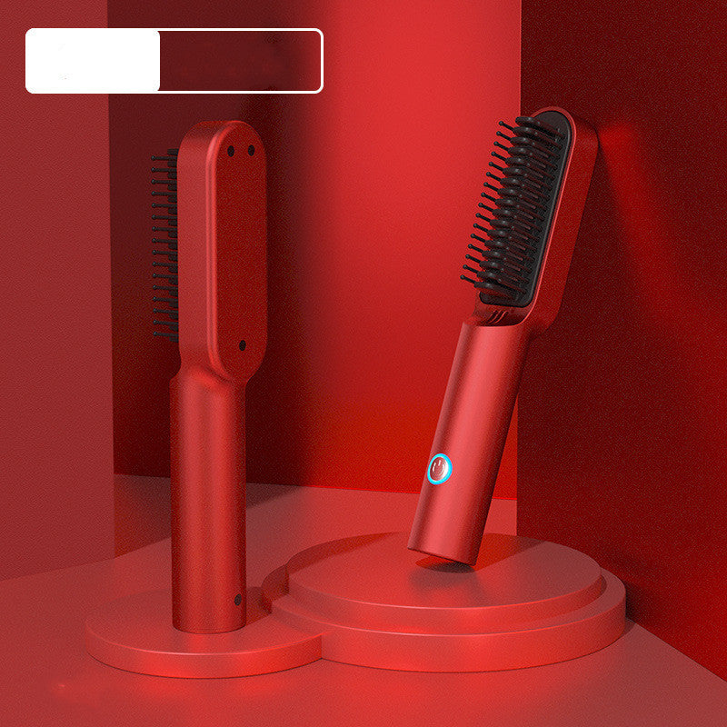 Portable Hot Air Comb Rechargable Hair Dryer