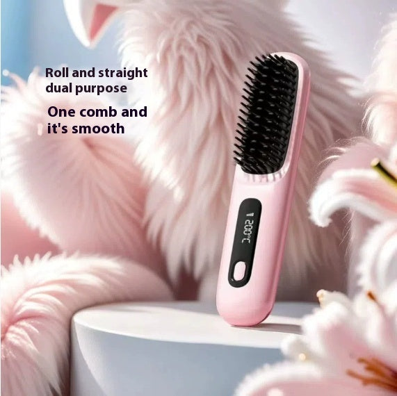 Wireless Hair Straightener Brush