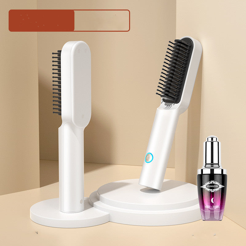 Portable Hot Air Comb Rechargable Hair Dryer