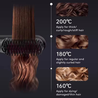 Wireless Hair Straightener Brush